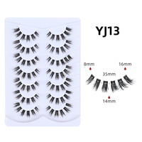 Vente en gros de 7 paires de faux cils en vison synthétique de haute qualité, fournitures de beauté, faux cils en gros