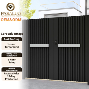 Puertas Dobles Exteriores <span class=keywords><strong>de</strong></span> Aluminio <span class=keywords><strong>de</strong></span> Lujo <span class=keywords><strong>para</strong></span> Entrada <span class=keywords><strong>de</strong></span> Viviendas y Villas, Eléctricas y Seguras, Precio <span class=keywords><strong>de</strong></span> Fábrica OEM PSL 2026 - Product Image 1