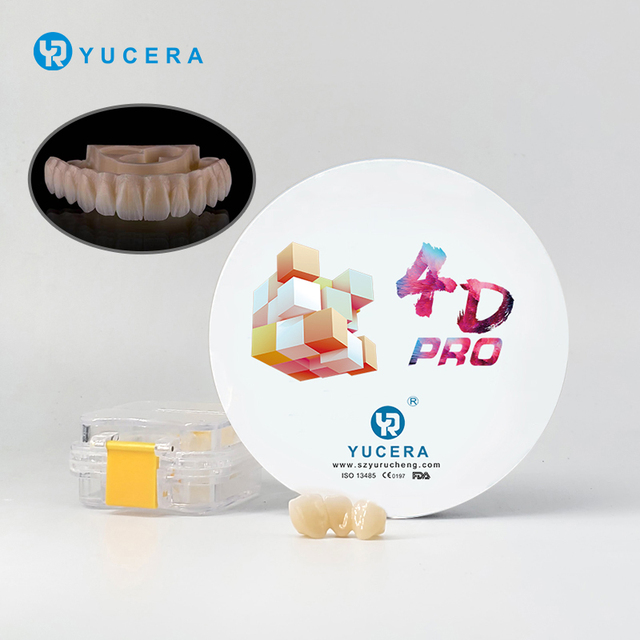 Professional Yucera Dental Zirconia Block Kit - 4D Pro Multilayer for CAD/CAM & Sintering Furnace Use