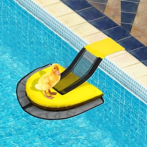 <b>Pool</b> Animal Escape Net Floating Frog <b>Slide</b> Exit Ramp Yellow Black Buoy Accessory Portable - Product Image 4