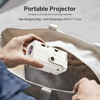 Nouveau projecteur vidéo intelligent de cinéma de poche 2025, mini LED portable de 2 pouces, HD, Android 11, compatible 4K, 150 lumens, courte portée