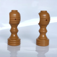 Tringle à rideau en bois marron 35MM avec accessoires