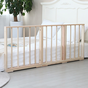 600mm Pine Wood Foldable <b>Bed</b> <b>Side</b> Guard Wooden Anti Fall <b>Bed</b> <b>Rail</b> Child Protection Barrier For Toddler Bedroom Safety Use - Product Image 1