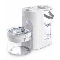 Fontaine à eau automatique pour chat avec séparation des eaux propres et usées, batterie 4000 mAh et réservoir de 3 L pour les soins des animaux domestiques