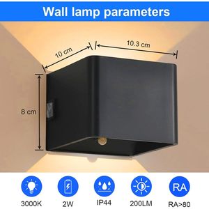 Lampada da Parete LED Moderna con Sensore di Movimento, Alimentata a Batteria, Luce Bianca Calda, Design Minimalista in Plastica Nera per Uso Interno - Product Image 6