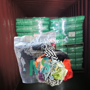 Trapos de Algodón de Alta Calidad para Uso Industrial, Trapos de Camisetas Recicladas de Colores Mixtos para Limpieza - Product Image 1