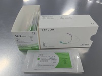 Sutures chirurgicales en nylon vétérinaire médical de haute qualité Hotsale médical 3-0 9 0 10-0 10 0 10/0 fil avec aiguille