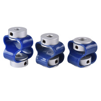 Accouplement à mâchoires à double diaphragme en acier et aluminium, flexible, à couple élevé, pour pompe, moteur et entraînement de précision