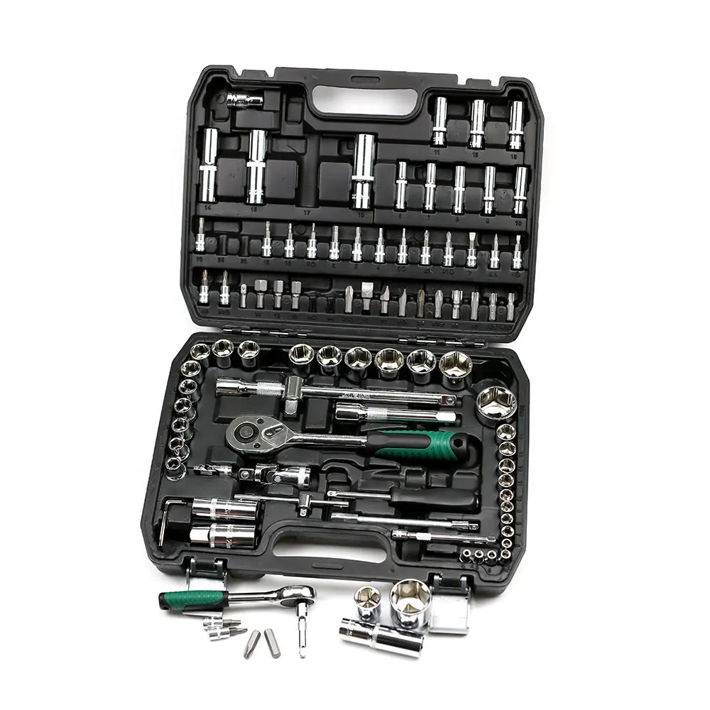 94pcs multi-function ratchet handle socket set combination tools kit