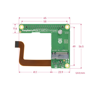 HAT+ officiel Raspberry Pi M.2, conçu pour Raspberry Pi 5 HAT+, prend en charge le protocole NVMe, lecteur SSD M.2 - Product Image 5