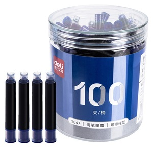 Deli Fountain Pen Ink Cartridges S645 3.4mm Diameter Blue For Students - Product Image 5
