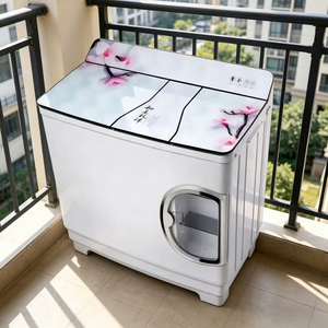 <span class=keywords><strong>Lave</strong></span>-linge électrique à chargement par le haut semi-automatique à commande manuelle, triple cuve, usage domestique, machine à laver économe en énergie - Product Image 1