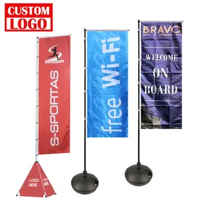 Outdoor Printed Cheap Price Polyester Banners For Sports And Cartoon Advertising Nobori Flag