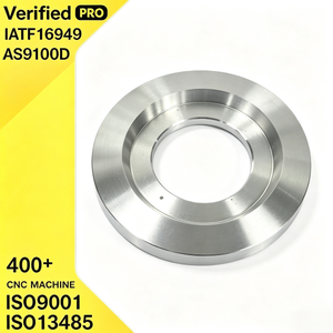 Capuchon d'extrémité usiné sur mesure en aluminium tourné CNC de précision avec retenue de roulement à bride, alésage multi-étages et rainure pour bague de retenue interne - Product Image 1