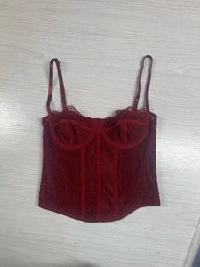 Corset <span class=keywords><strong>Bustier</strong></span> Ajusté <span class=keywords><strong>Grande</strong></span> <span class=keywords><strong>Taille</strong></span> en <span class=keywords><strong>Dentelle</strong></span> Sexy avec Baleines pour Femme Mature – Modèle Populaire - Product Image 4