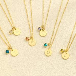 สร้อยคอพลอยสังเคราะห์สำหรับผู้หญิงสร้อยคอประดับเพชรสวิสสำหรับวันเกิดของขวัญวันเกิดวันแม่ของขวัญสุดพิเศษ - Product Image 1