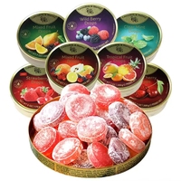 Bonbons durs à la menthe à saveur mixte importés d'Allemagne bonbons aux fruits 200g meilleure vente de sucre