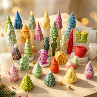 J10-606 Benutzerdefinierte Logo-Weihnachts-Silikonform Fabrik 3D Weihnachtsbaum Schneemann Formen für Handgemachte Seife Kerzen Harz Schlüsselanhänger