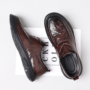 Zapatos de cuero para hombre de nuevo estilo, transpirables y antideslizantes, hechos de cuero genuino y suave cuero de lujo, tipo Oxford. - Product Image 2