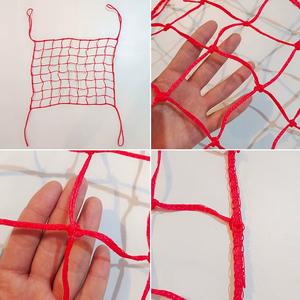 <span class=keywords><strong>Filet</strong></span> PE noué rouge de 10cm pour clôture de sécurité des pistes de ski et protection des sports d'hiver extrêmes - Product Image 6