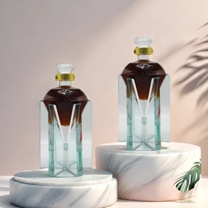 Botellas de Vidrio Esmerilado de Alta Gama OEM de 750 ml con Logotipo Personalizado para <span class=keywords><strong>Vodka</strong></span>, Whisky y Ginebra, Envases Premium para Licores - Product Image 6