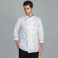 Vêtement de Travail de Chef Tesimei pour Hommes à Manches Longues pour la Cuisine Hôtels Restaurants Occidentaux Cantines Restauration Uniformes de Restaurant et Bar
