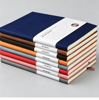 Promotion : Carnet de notes ligné personnalisé noir A5, couverture rigide en cuir PU, pour étudiants