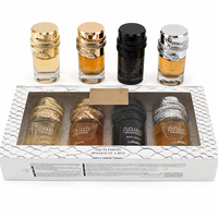 Parfum Arabe Unisexe Snake Decor EDP 4*30ml Longue Durée, Boîte Cadeau Peau de Serpent, Logo Personnalisé, Marque Privée, Vente en Gros Usine