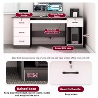 Scrivania Moderna per Ufficio e Casa, Scrivania Direzionale per Computer