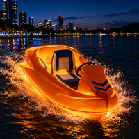 Kart bateau électrique 1/2 place en LLDPE rotomoulé, moteur puissant 18KW, batterie 74V, pour sports nautiques et loisirs, fourni par le fabricant