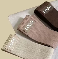 Bandas de resistencia de cadera de tela de látex con logotipo personalizado, bandas de entrenamiento físico para gimnasio para yoga, fisioterapia, entrenamiento de fuerza, novedad