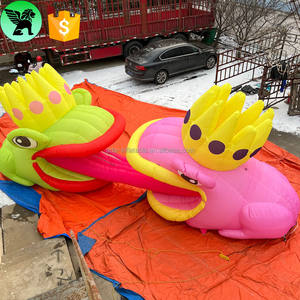 เทศกาลเหตุการณ์โฆษณาคางคกพองที่กำหนดเองยักษ์โปรโมชั่นพองกบกับมงกุฎ A8853 - Product Image 6