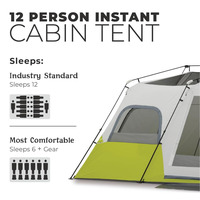 Tente de camping portable manuelle gonflable en tissu Oxford pour 8 à 12 personnes, vente en gros OEM