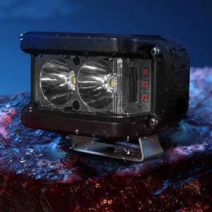 Luz Estroboscópica de 4 Pulgadas y 38W para Motocicleta, Foco LED de Advertencia para Conducción y Niebla, Accesorios de Iluminación LED Tricolor Blanco, <span class=keywords><strong>Azul</strong></span> y Rojo - Product Image 6