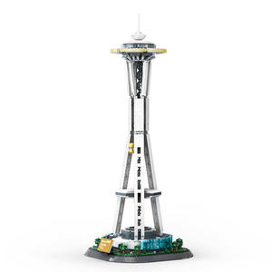 Ensemble de blocs de construction iconiques de la Space Needle de Seattle, jouet éducatif pour passionnés, en plastique ABS, échelle 1:1 - Product Image 2