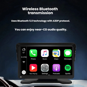 7 inch màn hình cảm ứng xách tay <span class=keywords><strong>PND</strong></span> Xe <span class=keywords><strong>GPS</strong></span> <span class=keywords><strong>Navigator</strong></span> với gương liên kết không dây Carplay Android tự động cho 5.0 - Product Image 3