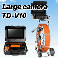 Caméra d'inspection de tuyau d'égout de compteur de haute précision AMJET 13 pouces 1080P 512HZ 33 78mm 360 °
