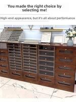Meuble de Rangement Multifonctionnel pour Salon de Beauté, Présentoir de Maquillage et Vernis à Ongles, Armoire de Rangement au Sol pour Nail Art