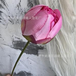 Juego de flores de loto artificiales Jinxi con hojas y vainas para accesorios de fotografía al aire libre en bodas y decoraciones para el hogar - Product Image 3