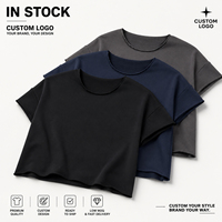 T-shirt Boxy Cropped Streetwear à manches coupées, T-shirt graphique brodé personnalisé 100% coton, débardeur sans manches pour homme