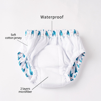 Culotte d'apprentissage de la propreté Happy Flute réutilisable, à séchage rapide, en tissu, couches pour bébé, culotte d'apprentissage de la propreté