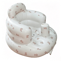 Canapé gonflable pour bébé en PVC avec imprimé Cookie Bear, modèle VFUN V022, portable pour l'apprentissage de la position assise des nourrissons