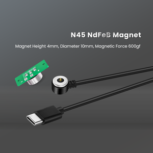 12V 3A loại C đến Nam tròn góc phải kết nối từ tính sạc nhanh cáp sạc với PCB - Product Image 5