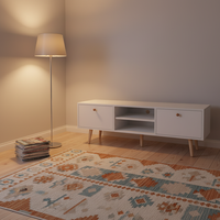 Meuble TV en bois de style moderne pour petits espaces, rangement extensible, mobilier de maison