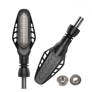 Luz de Señal de Giro Bicolor de 16 LED para Motocicleta, Luz de Circulación Diurna DRL para Moto - Product Image 2