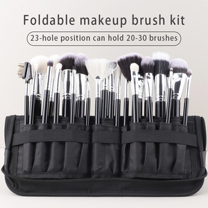 Profession elle Reise Make-up Pinsel Organizer Tasche Leder Kosmetik etui mit Reiß verschluss für Make-up-Künstler unterwegs - Product Image 2