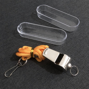 Stainless Steel Metal Whistle AB 3 Aluminum Alloy Sports Referee Whistle With Plastic Tray Packaging - Product Image 3