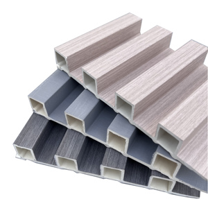 Goedkope Indoor Massief Houten Bekleding Wpc Fluted Rooster Board Interieur Pvc Wandpanelen Ontwerpen Lamellen Houten Roosters Panelen Voor Decoratie - Product Image 3