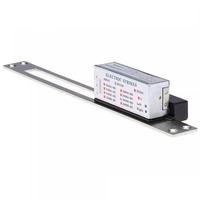 Serrure électrique à pêne volant DC12V NO NC COM avec plaque frontale réglable en acier inoxydable pour contrôle d'accès, déverrouillage de porte, 24V en option, OEM