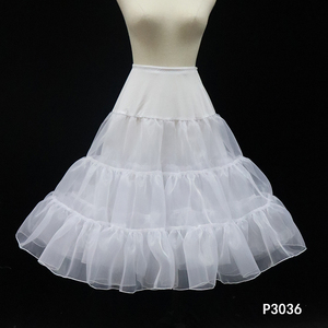 P3036 <span class=keywords><strong>Jupon</strong></span> de mariage transparent et léger en mousseline à quatre couches personnalisable pour les mariées - Product Image 3